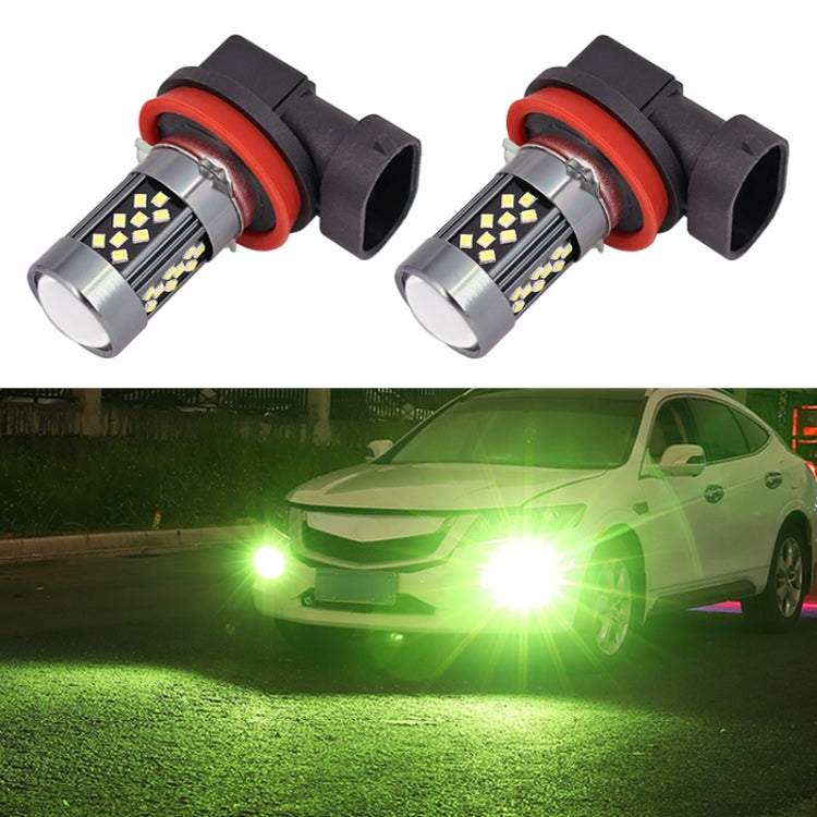 1 Pair H11 12V 7W Strobe Car LED Fog Light(Lime Light) - Fog / Driving Lights by PMC TechLife | Online Shopping South Africa | PMC TechLife | Buy Now Pay Later Mobicred