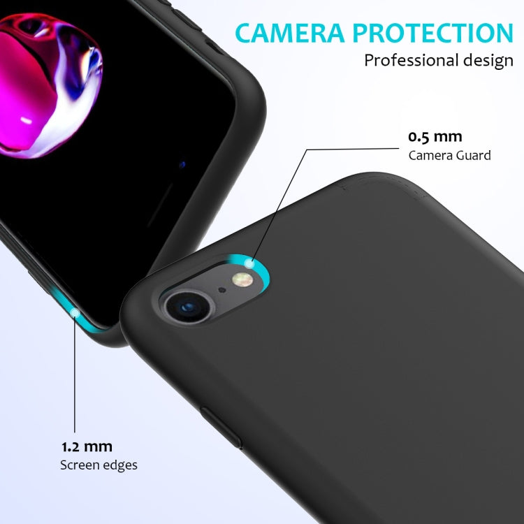 For iPhone SE 2022 / SE 2020 Shockproof Full Coverage Silicone Soft Protective Case(Black) - free shipping - PMC TechLife - Order now!