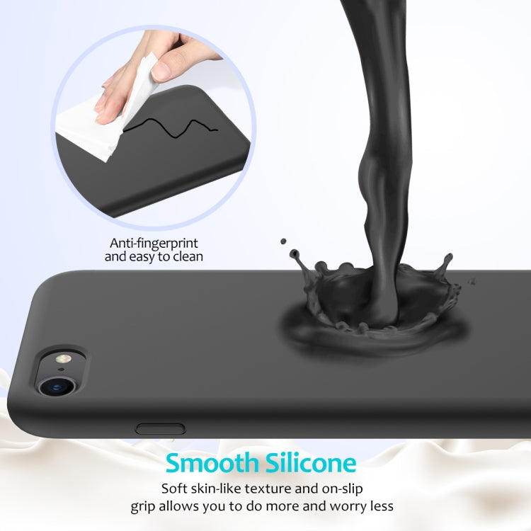 For iPhone SE 2022 / SE 2020 Shockproof Full Coverage Silicone Soft Protective Case(Black) - free shipping - PMC TechLife - Order now!