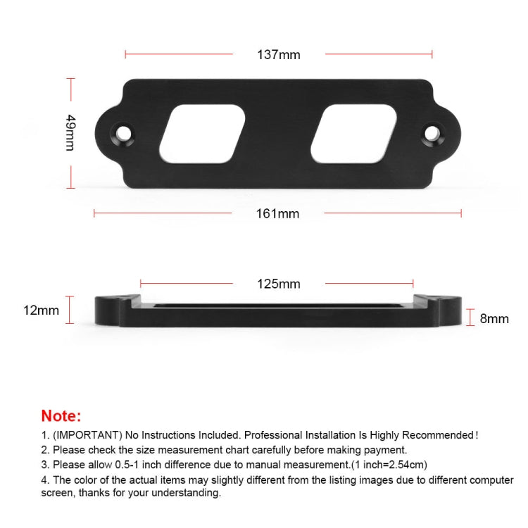 Car Aluminum Alloy Battery Fixing Bracket for Honda Civic 1988-2000(Blue) - Engine Fittings by PMC TechLife | Online Shopping South Africa | PMC TechLife | Buy Now Pay Later Mobicred