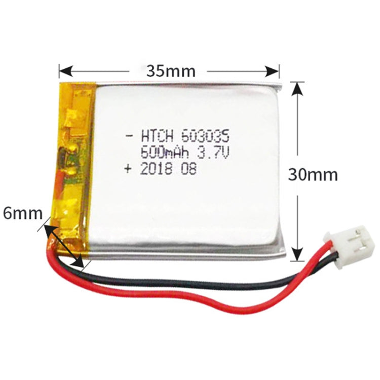 2pcs 603035 600mAh Li-Polymer Battery Replacement - Others by PMC Jewellery | Online Shopping South Africa | PMC Jewellery | Buy Now Pay Later Mobicred