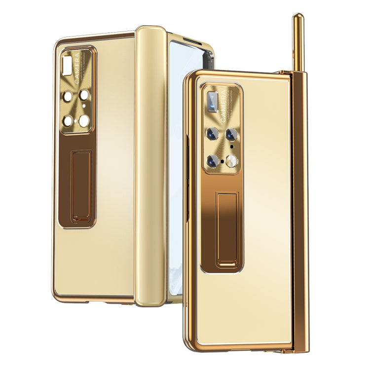 For Huawei Mate X2 Aluminum Alloy Double Hinge Shockproof Phone Protective Case(Champagne Gold) - Huawei Cases by PMC TechLife | Online Shopping South Africa | PMC TechLife | Buy Now Pay Later Mobicred