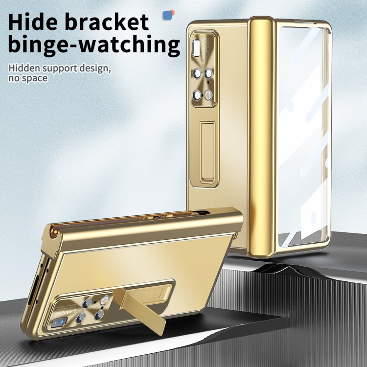 For Huawei Mate X2 Aluminum Alloy Double Hinge Shockproof Phone Protective Case(Gold) - Huawei Cases by PMC TechLife | Online Shopping South Africa | PMC TechLife | Buy Now Pay Later Mobicred