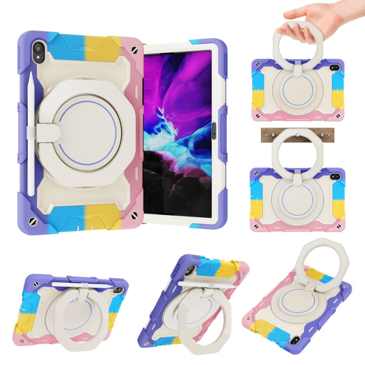 For Lenovo Tad P11 Armor Contrast Color Silicone + PC Tablet Case(Colorful Pink) - free shipping - PMC TechLife - Order now!