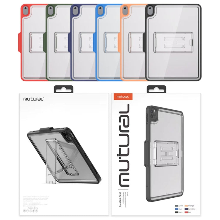 Mutural Transparent Holder Tablet Case For iPad 10.2 2021 / 2020 / 2019 / 10.5(Black) - free shipping - PMc TechLife - Order now!