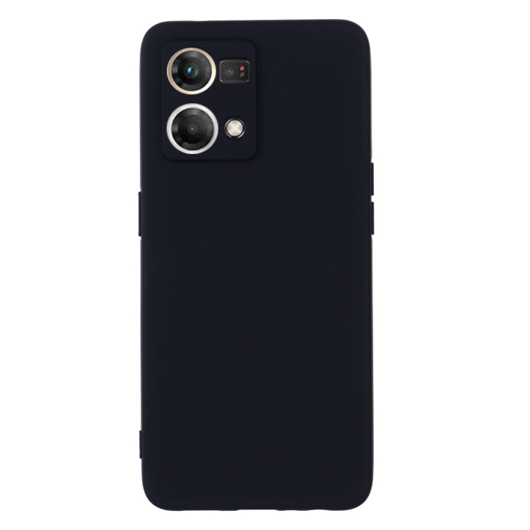 For OPPO Reno 7 4G Global/F21 Pro 4G Pure Color Liquid Silicone Shockproof Full Coverage Phone Case(Black) - OPPO Cases by PMC Jewellery | Online Shopping South Africa | PMC Jewellery | Buy Now Pay Later Mobicred