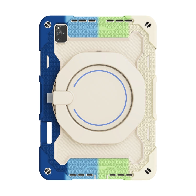 For Huawei MatePad Pro 12.6 2021 Armor Contrast Color Silicone + PC Tablet Case(Colorful Blue) - free shipping - PMC TechLife - Order now!