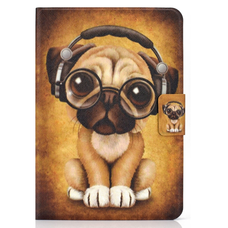 For Amazon Kindle Fire 7 2022 Electric Horizontal Flat Painted Leather Tablet Case(Shar Pei) - Amazon by PMC TechLife | Online Shopping South Africa | PMC TechLife | Buy Now Pay Later Mobicred