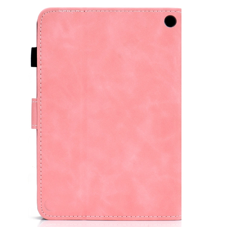 For Amazon Kindle Fire 7 2022 Cowhide Texture Smart Leather Tablet Case(Rose Gold) - Amazon by PMC TechLife | Online Shopping South Africa | PMC TechLife | Buy Now Pay Later Mobicred
