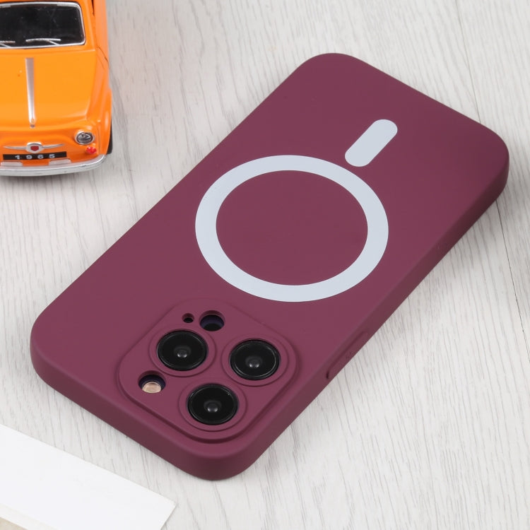 For iPhone 14 Pro Max Liquid Silicone Magsafe Phone Case (Wine Red) - iPhone 14 Pro Max Cases by PMC Jewellery | Online Shopping South Africa | PMC Jewellery