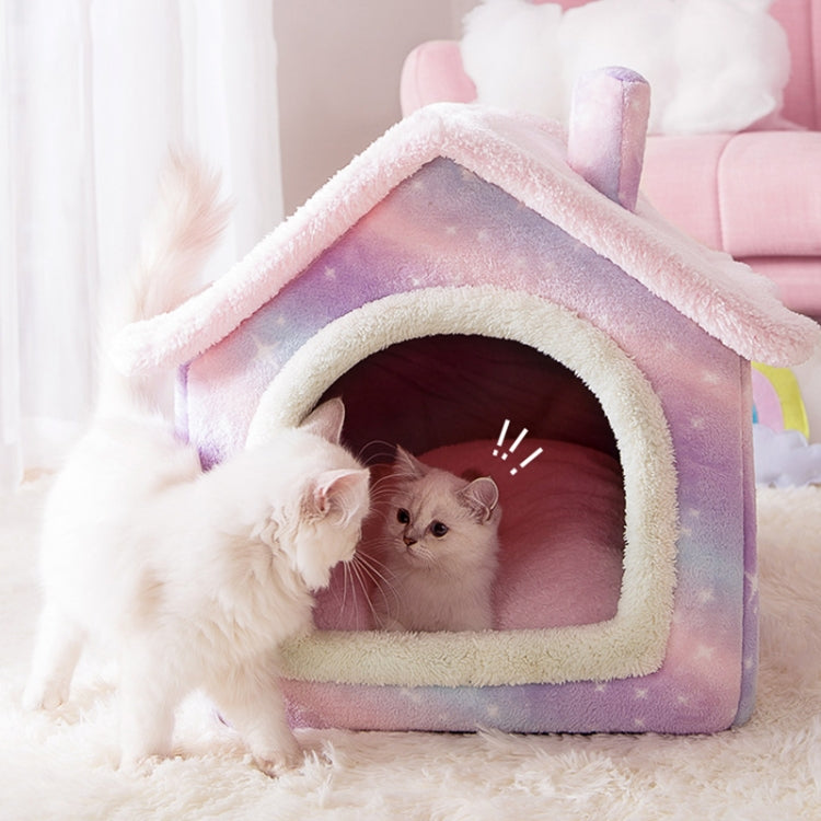 House Type Universal Removable and Washable Pet Dog Cat Bed Pet Supplies, Size:L(Grey Igloo) - Pet Houses & Accessories by PMC TechLife | Online Shopping South Africa | PMC TechLife | Buy Now Pay Later Mobicred