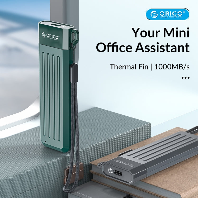 ORICO MM2C3-GY USB3.1 Gen1 Type-C 6Gbps M.2 SATA SSD Enclosure(Grey) - free shipping - PMC Jewellery - Order now!