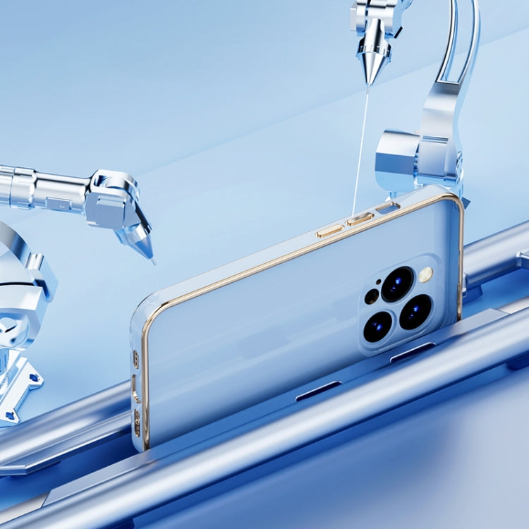 For iPhone 14 Pro Max 6D Gold Plated Magsafe Magnetic Phone Case (Sierra Blue) - iPhone 14 Pro Max Cases by PMC TechLife | Online Shopping South Africa | PMC TechLife