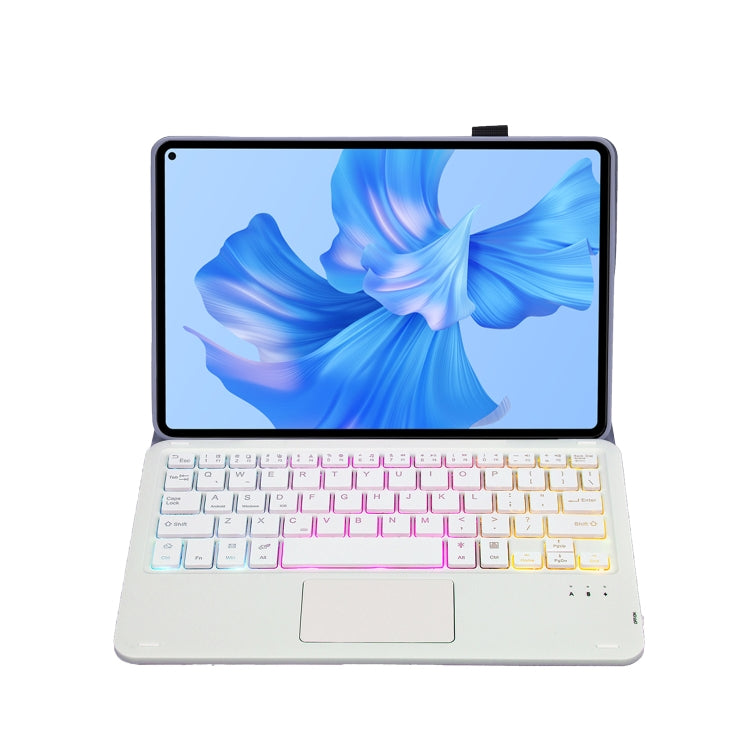 For Huawei MatePad Pro 11 2022 AHW12-AS Detachable Backlight Bluetooth Keyboard Tablet Leather Case(Purple) - Huawei Keyboard by PMC TechLife | Online Shopping South Africa | PMC TechLife
