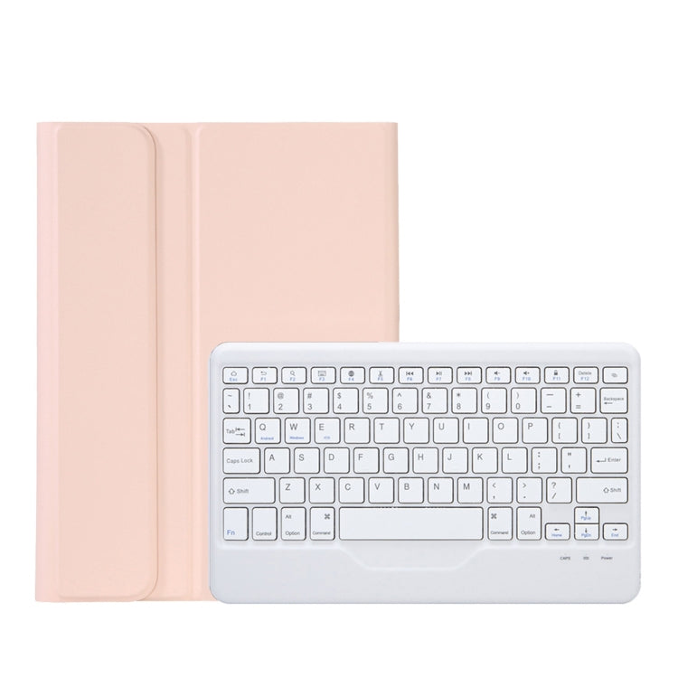 OP12-B Lambskin Texture Ultra-thin Bluetooth Keyboard Leather Case For OPPO Pad Air 10.4 inch(Pink) - OPPO Keyboard by PMC TechLife | Online Shopping South Africa | PMC TechLife | Buy Now Pay Later Mobicred