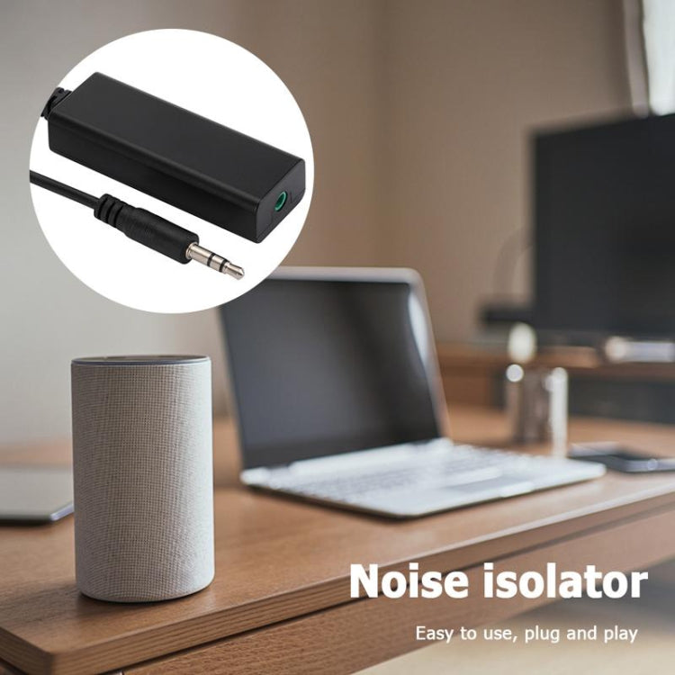 3.5mm Audio Common Ground Isolator Signal Anti-jamming Noise Reducer(Black) - Live Sound Effects Processors by PMC TechLife | Online Shopping South Africa | PMC TechLife