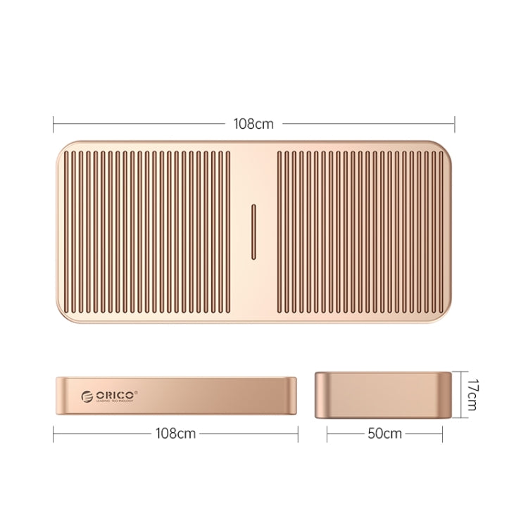 ORICO M224C3-U4-RG M.2 NVME 40Gbps SSD Enclosure(Gold) - HDD Enclosure by ORICO | Online Shopping South Africa | PMC TechLife | Buy Now Pay Later Mobicred