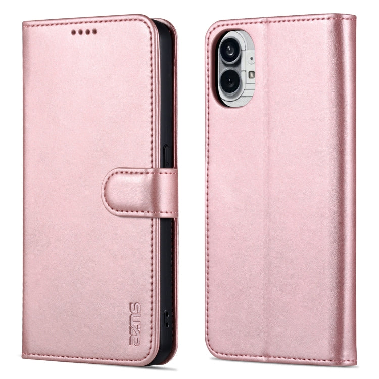 For Nothing Phone 1 AZNS Skin Feel Calf Texture Flip Leather Phone Case (Rose Gold) - More Brand by AZNS | Online Shopping South Africa | PMC Jewellery | Buy Now Pay Later Mobicred