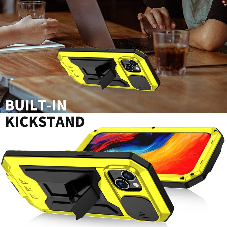 For iPhone 14 R-JUST Shockproof Life Waterproof Dust-proof Case (Yellow) - free shipping - PMC TechLife - Order now!
