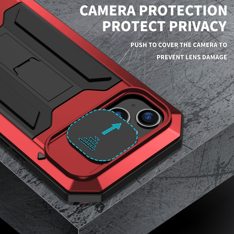 For iPhone 14 Plus R-JUST Shockproof Life Waterproof Dust-proof Case (Red) - iPhone 14 Plus Cases by R-JUST | Online Shopping South Africa | PMC TechLife | Buy Now Pay Later Mobicred