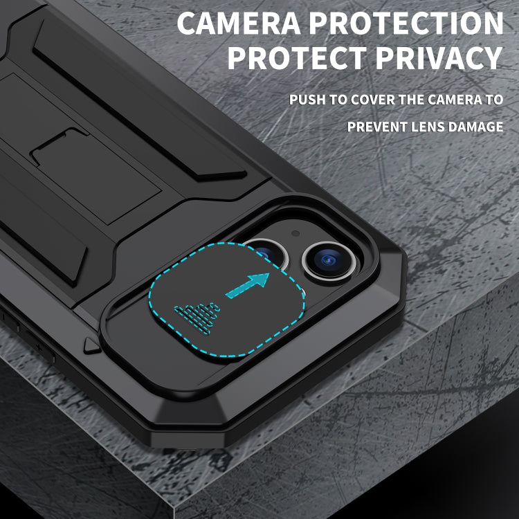 For iPhone 14 Plus R-JUST Shockproof Life Waterproof Dust-proof Case (Black) - iPhone 14 Plus Cases by R-JUST | Online Shopping South Africa | PMC TechLife