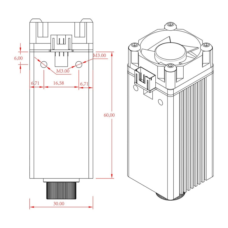 NEJE B30635 500MW 405nm Laser Engraver Module Kits - free shipping - PMC TechLife - Order now!