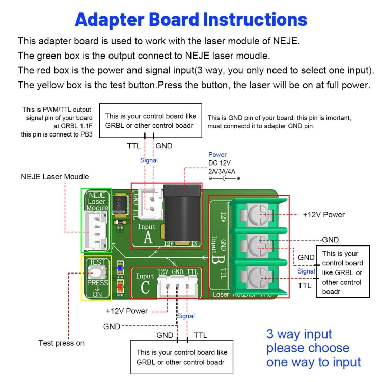 NEJE N25410 2.5W Laser Engraver Module Kits - DIY Engraving Machines by NEJE | Online Shopping South Africa | PMC Jewellery | Buy Now Pay Later Mobicred