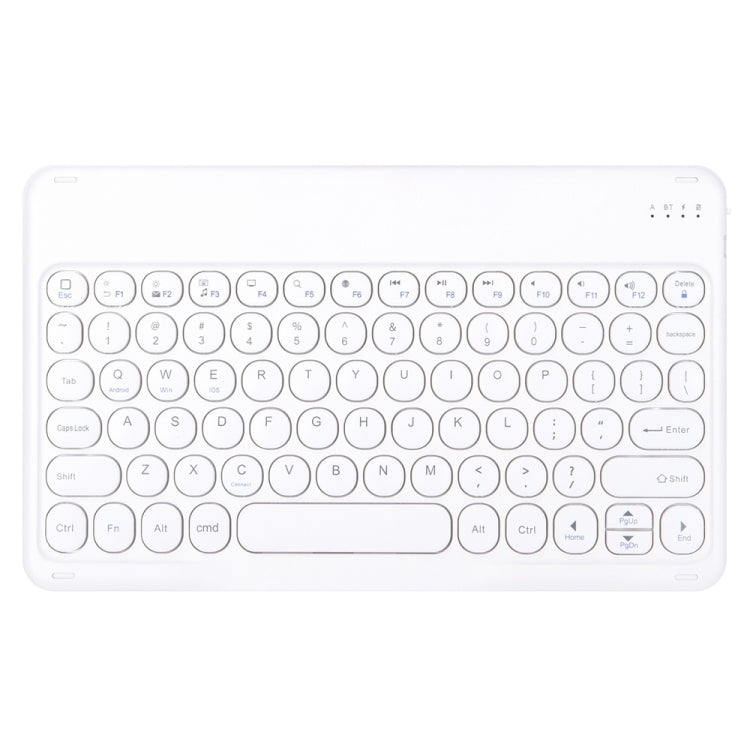 Round Cap Bluetooth Keyboard Leather Case with Pen Slot, without Touchpad For Samsung Galaxy Tab A7 10.4 2020(Dark Blue+White Keyboard) - Samsung Keyboard by PMC TechLife | Online Shopping South Africa | PMC TechLife