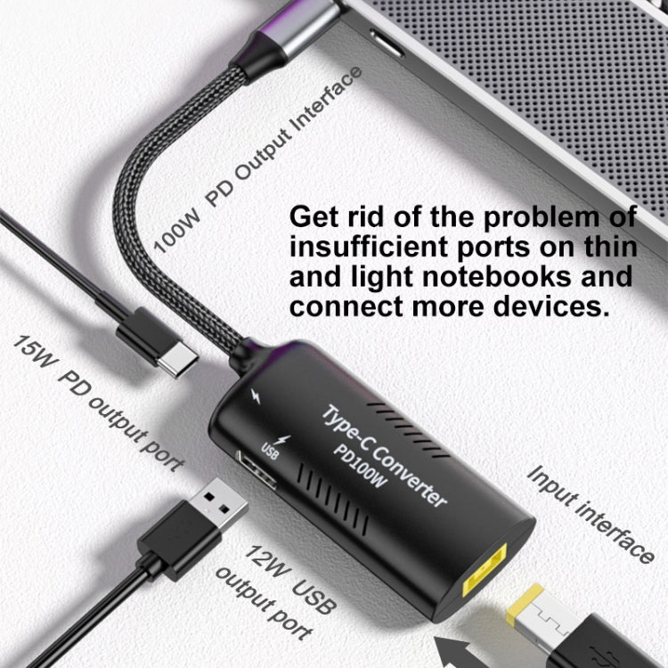 DC5521 / 5525 + Type-C + USB Female to Type-C Multifunction Apapter - Cable & Adapters by PMC Jewellery | Online Shopping South Africa | PMC Jewellery | Buy Now Pay Later Mobicred