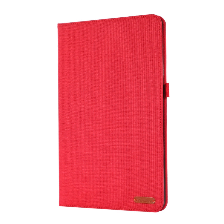 For Honor Pad 8 Fabric PU + TPU Flip Tablet Leather Case(Red) - Honor by PMC TechLife | Online Shopping South Africa | PMC TechLife | Buy Now Pay Later Mobicred
