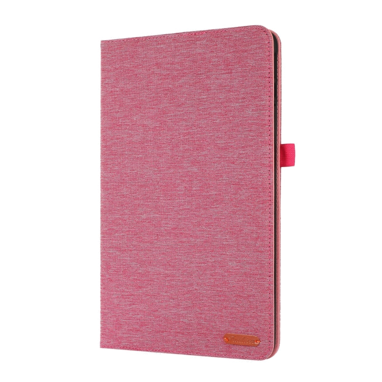 For Honor Pad 8 Fabric PU + TPU Flip Tablet Leather Case(Rose Red) - Honor by PMC TechLife | Online Shopping South Africa | PMC TechLife | Buy Now Pay Later Mobicred