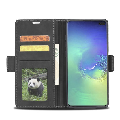 For Samsung Galaxy S10e Forwenw Dual-side Buckle Leather Phone Case(Black) - Galaxy Phone Cases by Forwenw | Online Shopping South Africa | PMC Jewellery | Buy Now Pay Later Mobicred