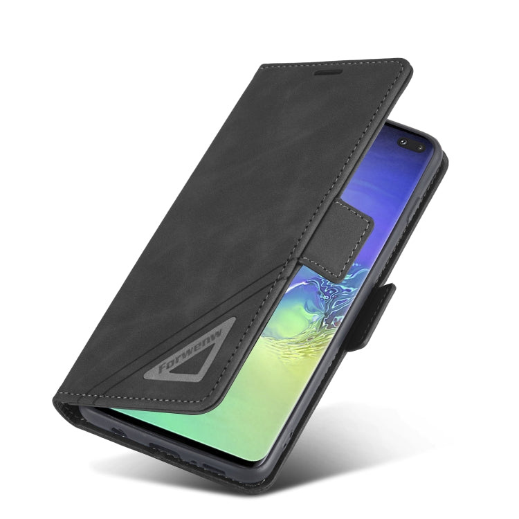For Samsung Galaxy S10e Forwenw Dual-side Buckle Leather Phone Case(Black) - free shipping - PMC TechLife - Order now!