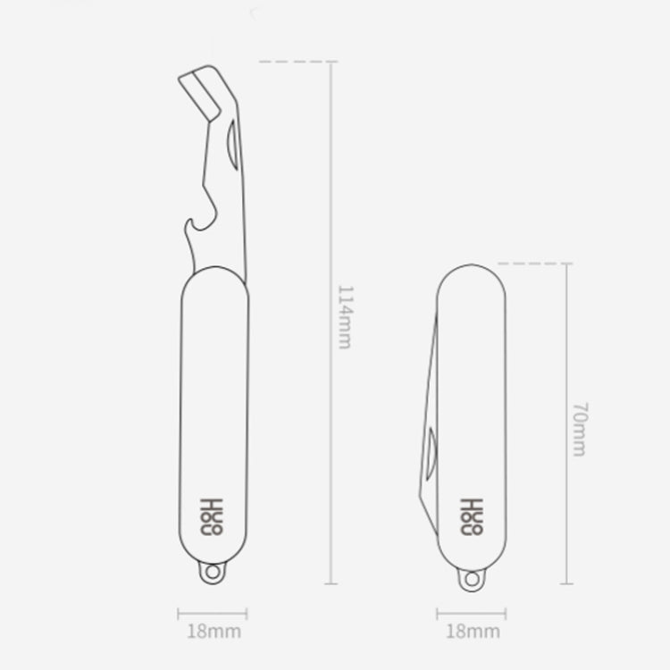 Original Xiaomi Youpin Huohou Mini Unpacking Foldable Knife(Black) - Burin &Cutting Knife by Xiaomi | Online Shopping South Africa | PMC TechLife | Buy Now Pay Later Mobicred