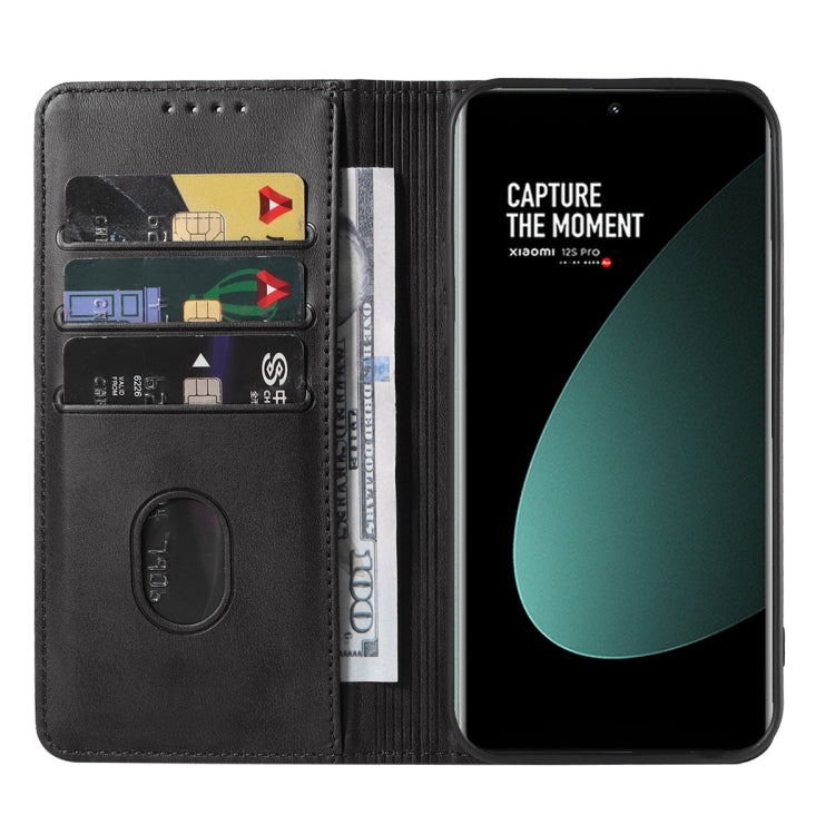 For Xiaomi 12S Pro Magnetic Closure Leather Phone Case(Black) - Xiaomi Cases by PMC TechLife | Online Shopping South Africa | PMC TechLife