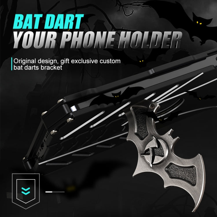 For iPhone 14 Plus R-JUST Batman Metal Mobile Phone Protective Case (Black) - iPhone 14 Plus Cases by R-JUST | Online Shopping South Africa | PMC TechLife | Buy Now Pay Later Mobicred