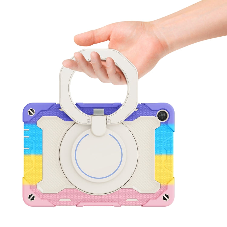 For Huawei MatePad T 10s / T10 Armor Contrast Color Silicone + PC Tablet Case(Rainbow Pink) - Huawei by PMC TechLife | Online Shopping South Africa | PMC TechLife | Buy Now Pay Later Mobicred