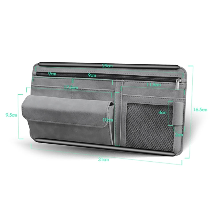 Car Sun Viso Sheepskin Leather Storage Bag(Black) - Stowing Tidying by PMC TechLife | Online Shopping South Africa | PMC TechLife | Buy Now Pay Later Mobicred