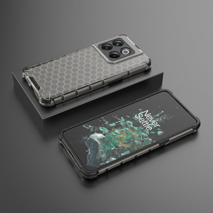 For OnePlus 10T Honeycomb Phone Case(Black) - OnePlus Cases by PMC TechLife | Online Shopping South Africa | PMC TechLife | Buy Now Pay Later Mobicred