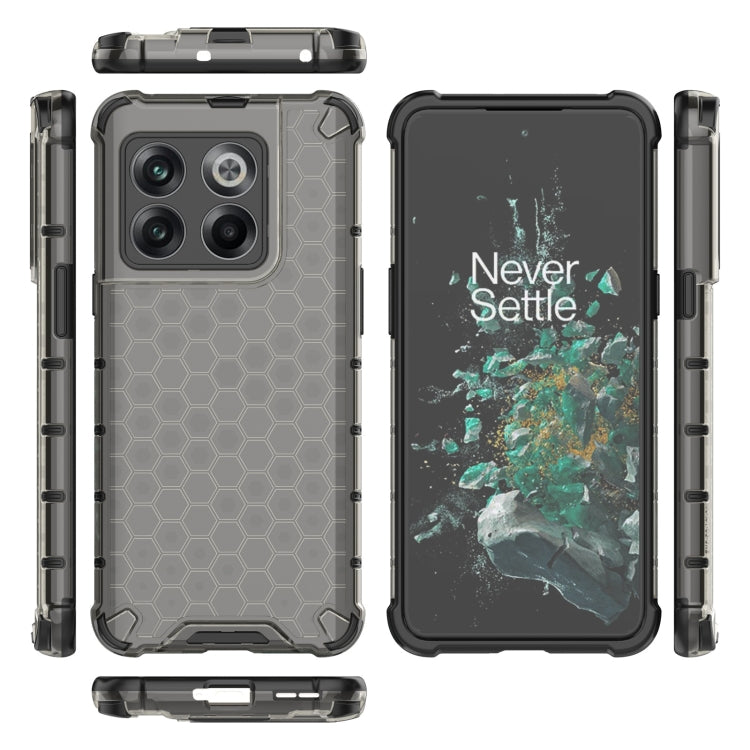 For OnePlus 10T Honeycomb Phone Case(Black) - OnePlus Cases by PMC TechLife | Online Shopping South Africa | PMC TechLife | Buy Now Pay Later Mobicred