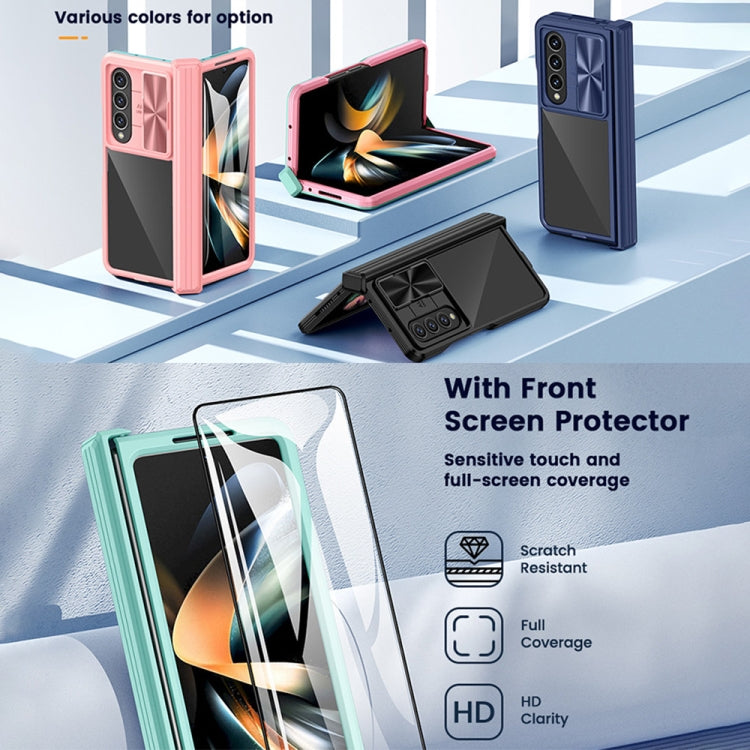 For Samsung Galaxy Z Fold4 360 Full Body Sliding Camshield Phone Case(Black) - Galaxy Z Fold4 5G Cases by PMC TechLife | Online Shopping South Africa | PMC TechLife