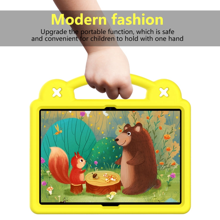 For Huawei MediaPad T5 10.1 Handle Kickstand Children EVA Shockproof Tablet Case(Yellow) - Huawei by PMC TechLife | Online Shopping South Africa | PMC TechLife | Buy Now Pay Later Mobicred