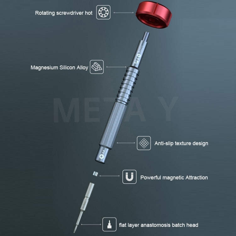 MECHANIC META Y Torx T2 Alloy Magnetic Screwdriver for Phone Repair - free shipping - PMC TechLife - Order now!