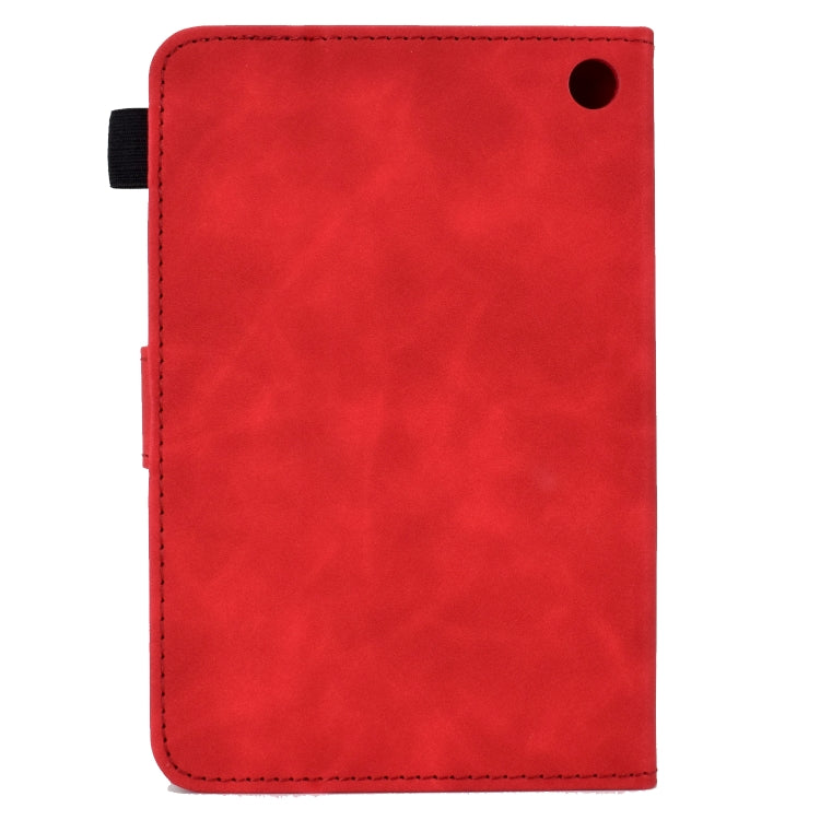 For Amazon Kindle Fire 7 2022 Embossed Smile Flip Tablet Leather Case(Red) - Amazon by PMC TechLife | Online Shopping South Africa | PMC TechLife | Buy Now Pay Later Mobicred