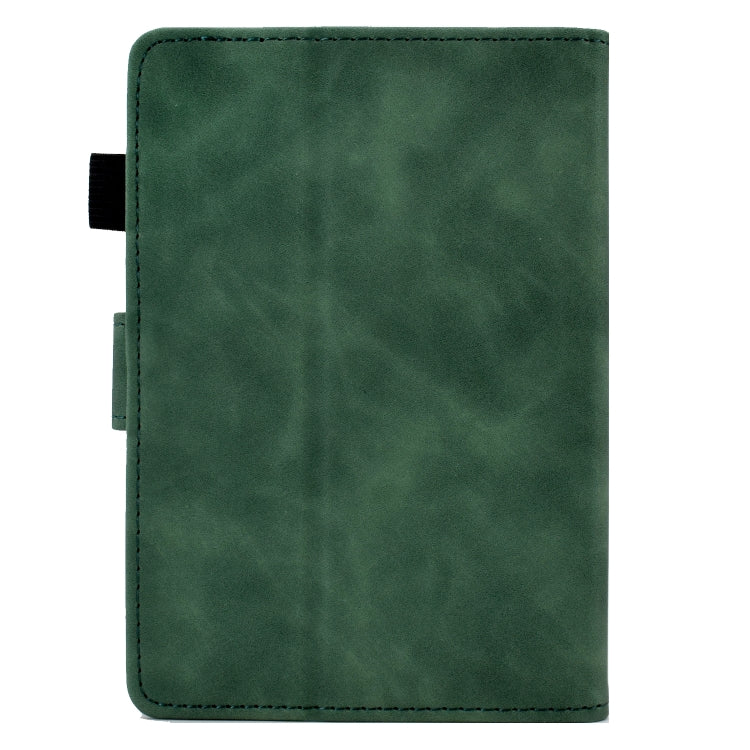 For Amazon Kindle Paperwhite 4/3/2/1 Embossed Smile Flip Tablet Leather Case(Green) - Amazon by PMC TechLife | Online Shopping South Africa | PMC TechLife | Buy Now Pay Later Mobicred