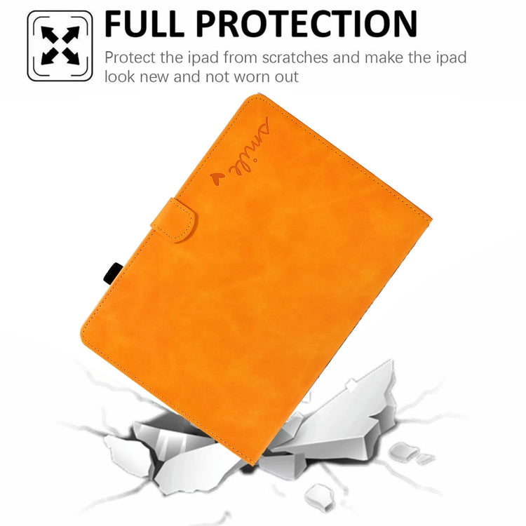 For Amazon Kindle Fire 7 2019/2017/2015 Embossed Smile Flip Tablet Leather Case(Khaki) - Amazon by PMC TechLife | Online Shopping South Africa | PMC TechLife | Buy Now Pay Later Mobicred