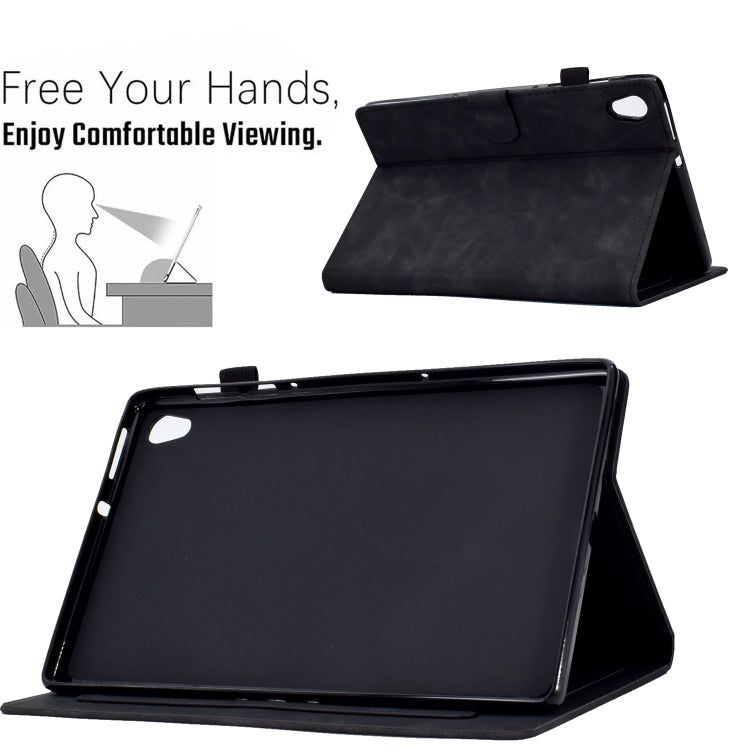For Lenovo Tab M10 HD Gen 2 Embossed Smile Flip Tablet Leather Case(Black) - Lenovo by PMC TechLife | Online Shopping South Africa | PMC TechLife | Buy Now Pay Later Mobicred