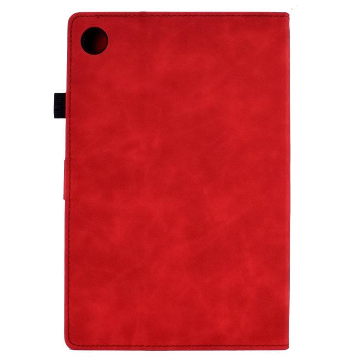For Lenovo Tab M10 3rd Gen Embossed Smile Flip Tablet Leather Case(Red) - Lenovo by PMC TechLife | Online Shopping South Africa | PMC TechLife | Buy Now Pay Later Mobicred