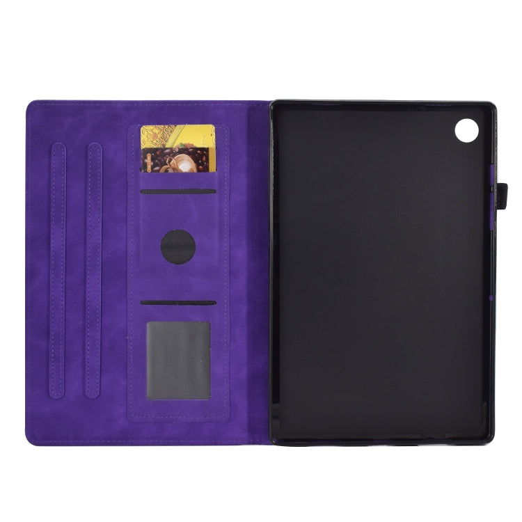 For Lenovo Tab M10 Plus 3rd Gen 10.6 inch Embossed Smile Flip Tablet Leather Case(Purple) - Lenovo by PMC TechLife | Online Shopping South Africa | PMC TechLife | Buy Now Pay Later Mobicred
