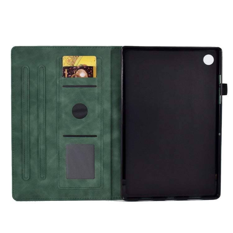 For Huawei MatePad T 10 / T 10s / Honor Pad 6 / X6 Embossed Smile Flip Tablet Leather Case(Green) - Honor by PMC TechLife | Online Shopping South Africa | PMC TechLife | Buy Now Pay Later Mobicred